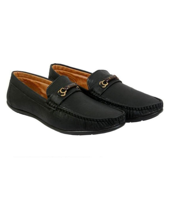 SHOES KINGDOM Black Loafers - 11