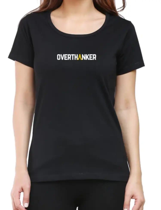 Overthanker - Women''s Regular Fit T-Shirt (Black)