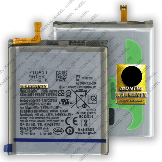 Genuine Battery EB-BG991ABY for Samsung Galaxy S21 5G SM-G991B, SM-G991B/DS, SM-G991U, SM-G991U1, SM-G991W, SM-G991N, SM-G991 4000mAh with 1 Year Warranty*