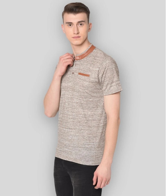 Glito - Brown Cotton Blend Regular Fit Mens T-Shirt ( Pack of 1 ) - None