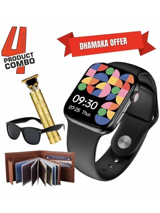 4 in 1 Combo Pack of Smartwatch, Trimmer, Sunglasses & Wallet