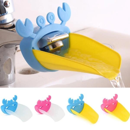 Faucet Extender | Easy Use for Hand Washing for Kids, Toddlers, Babies and Children |  Silicone Sink  Handle Extender | Fun Hand-Washing Solution | Cute Duck Mouth Design Wash Helper Bathroom Sin