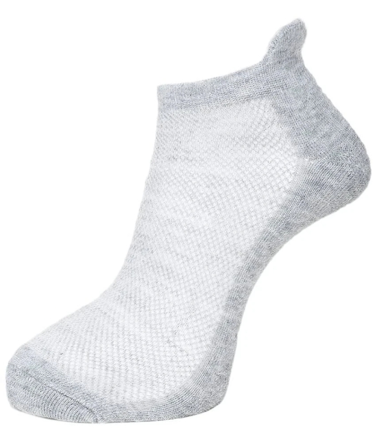 Dollar Cotton Blend Mens Self Design Dark Grey Ankle Length Socks ( Pack of 3 ) - Dark Grey