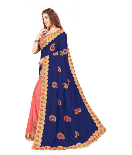 ofline selection Blue Dola Silk Saree