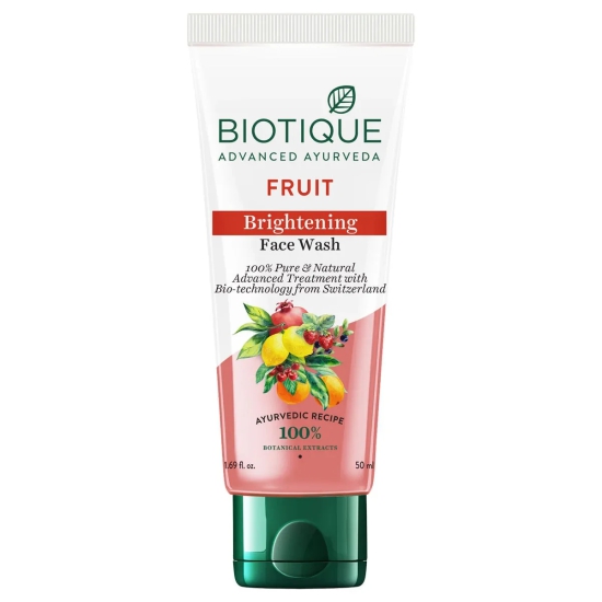 Biotique Fruit Brightening Face Wash 100% Pure & Natural (50ml)-50ml