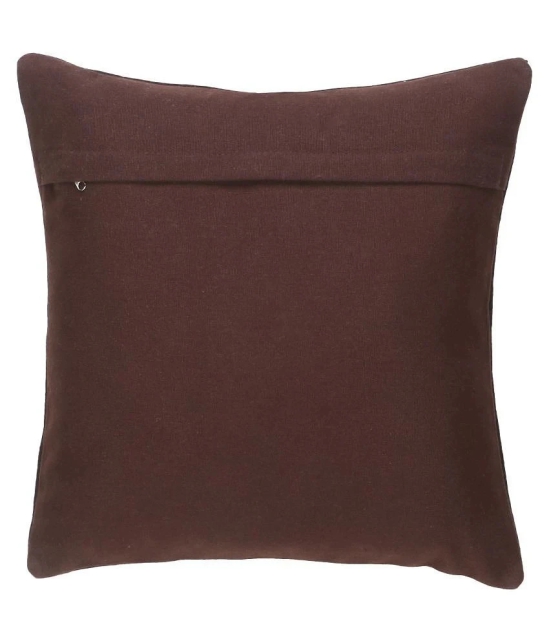 mezposh Single Others Cushion Covers 40X40 cm (16X16) - Brown