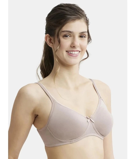 Jockey 1722 Wirefree Non Padded Super Combed Cotton Elastane Everyday Bra - Mocha - None