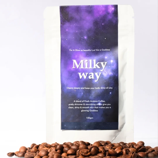 Milky Way Sparkle Body Scrub with Coffee