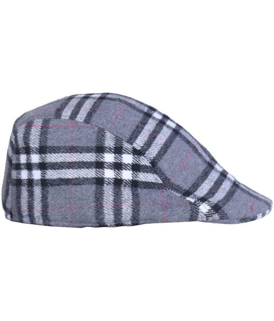 Zacharias Grey Woollen Mens Cap ( Pack of 1 ) - Grey