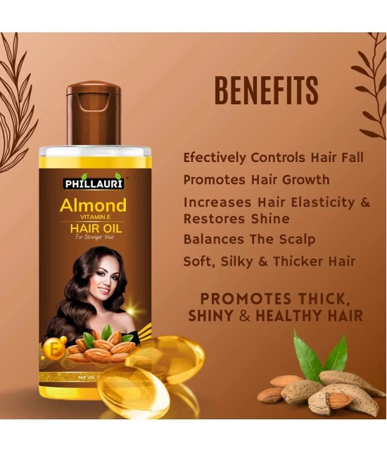 Phillauri Hair Growth Almond Oil 500 ml ( Pack of 5 )