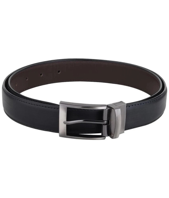 samtroh - Black PU Mens Reversible Belt ( Pack of 1 ) - None