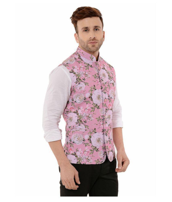 Hangup Multi Cotton Blend Nehru Jacket - None