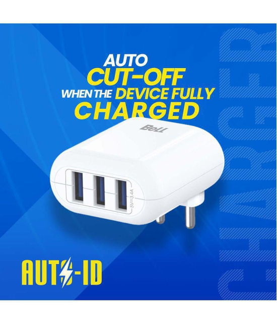 Bell - USB 3.4A Travel Charger - White