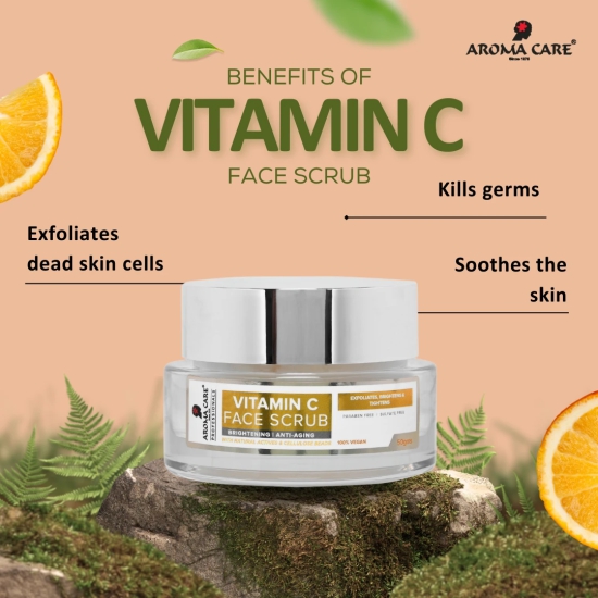 Aroma Care Pro Vitamin C Face Scrub, 50 gm