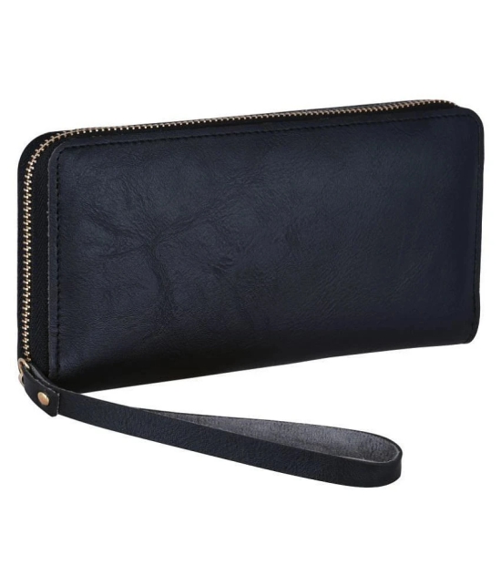 Walrus Black Faux Leather Handheld - Black