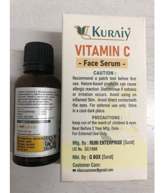 KURAIY - Radiant Glow Face Serum For All Skin Type ( Pack of 1 )