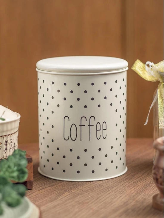 Stylish Ivory Coffee Jar