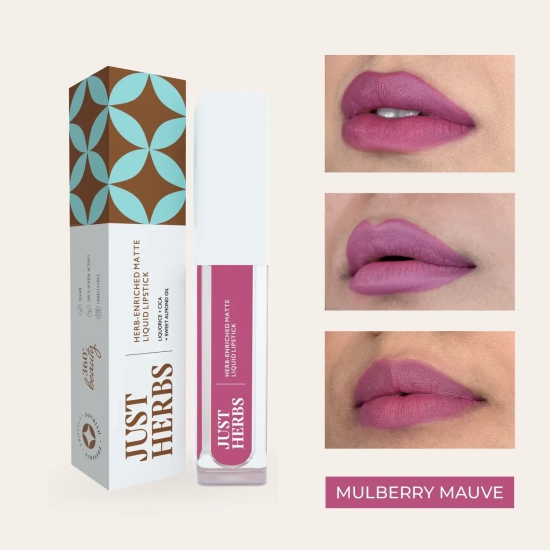 Herb-enriched Matte Liquid Lipstick HE-13 Soft_Pink_Berry