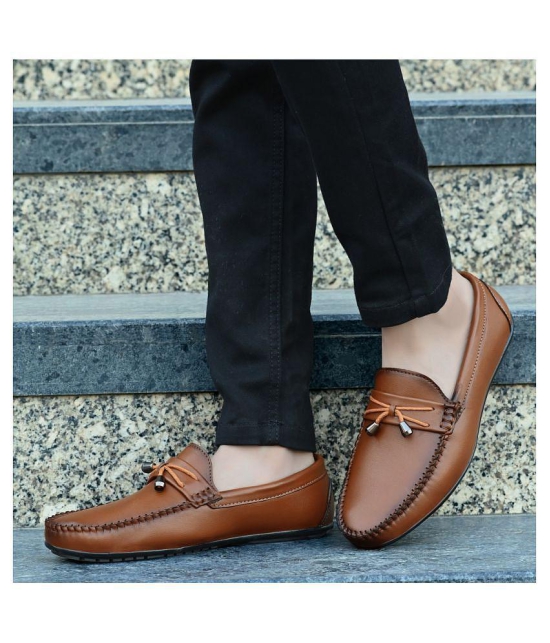 Shoevik Tan Loafers - 8