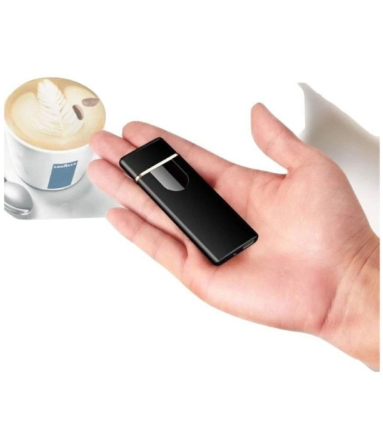 GREYFIRE - Black USB Lighter ( Pack of 1 )