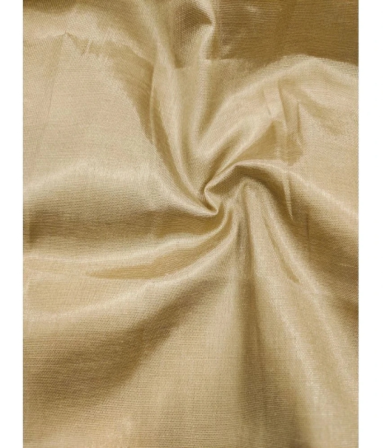 Gazal Fashions Unstitched Organza Embellished Dress Material - Beige ( Pack of 1 ) - Beige