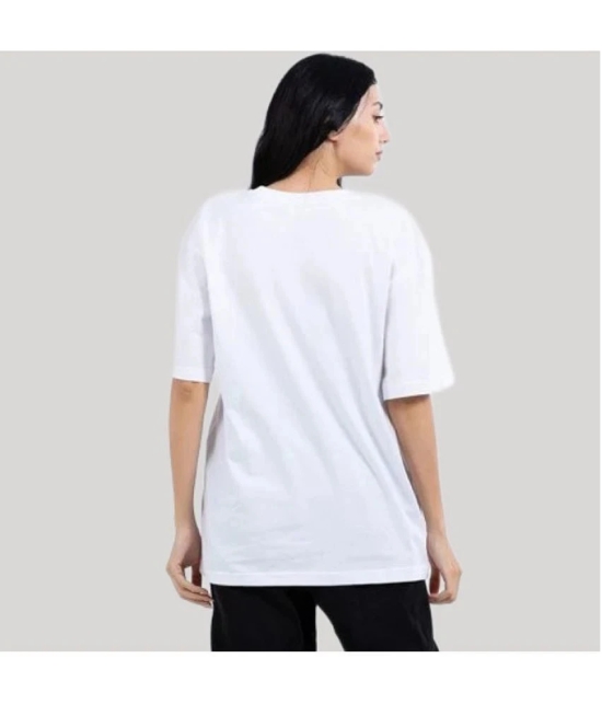 PP Kurtis - White Cotton Loose Fit Womens T-Shirt ( Pack of 1 ) - None