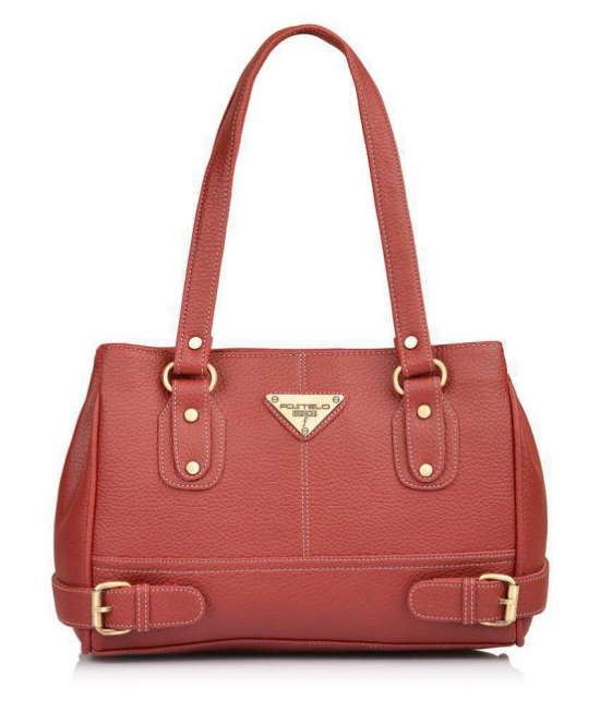 Fostelo - Maroon  PU Shoulder Bag - Maroon