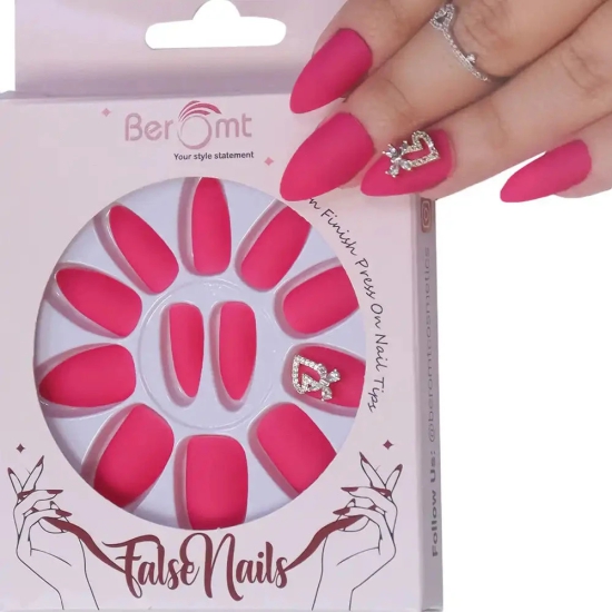 PARTY NAILS BOW CHARM (NAIL KIT INCLUDED)-AMBER WHITE