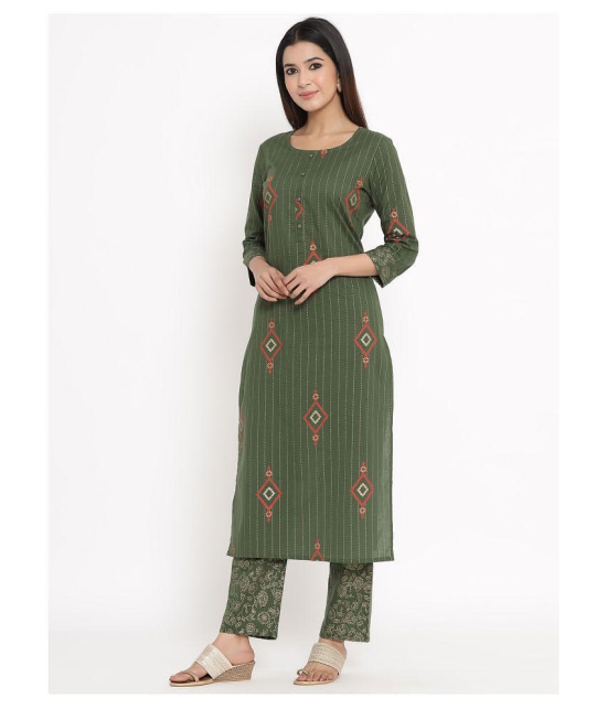 Kbz Cotton Kurti With Palazzo - Stitched Suit - XL