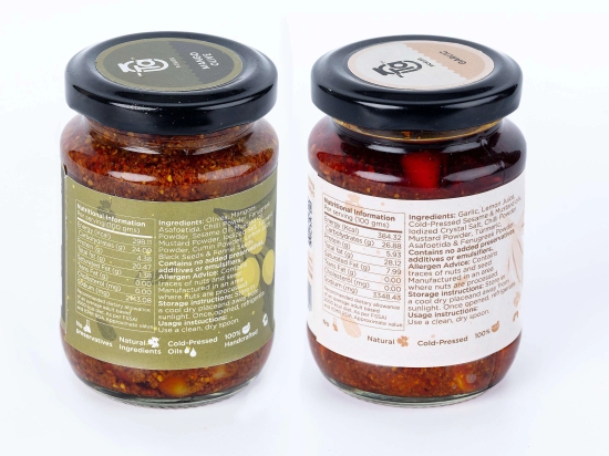 Ta Pickles | Mango Olive & Garlic Pickle | 150g [Pack of 2] Combo Made with Cold Pressed Oil | Homemade | Traditional Indian Taste | Natural | No Pre