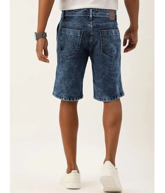 IVOC - Blue Cotton Blend Mens Denim Shorts ( Pack of 1 ) - None