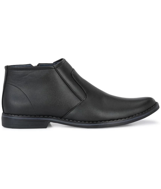 Leeport - Black Mens Formal Boots - None