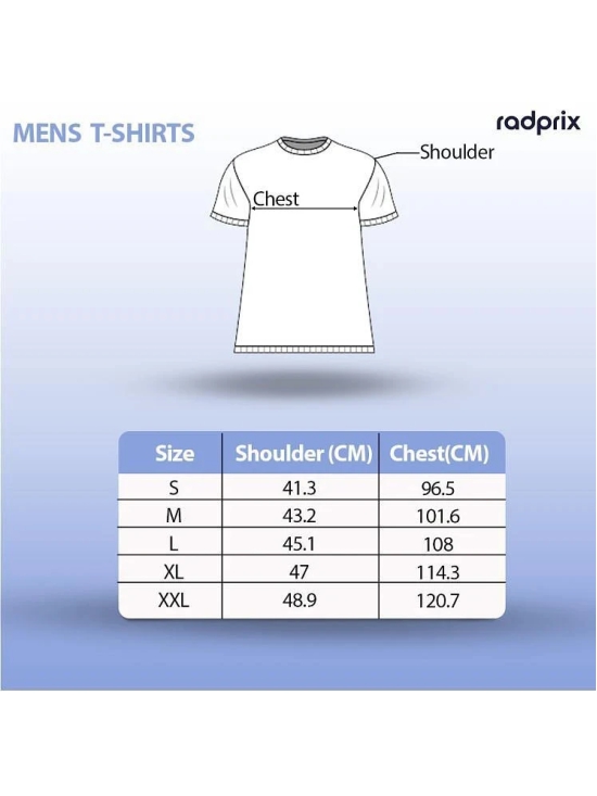 Radprix Cotton Blend Regular Fit Solid Half Sleeves Mens T-Shirt - White ( Pack of 1 ) - None