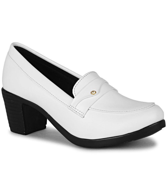 Commander Shoes White Womens Pumps Heels - None