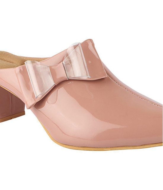 Shoetopia - Pink Women''s Mules Heels - None