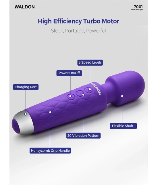 WALDON 7001 Purple Portable Manual Massager