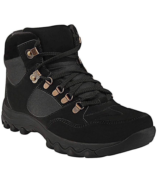 UniStar Black Hiking & Trekking Boot - None