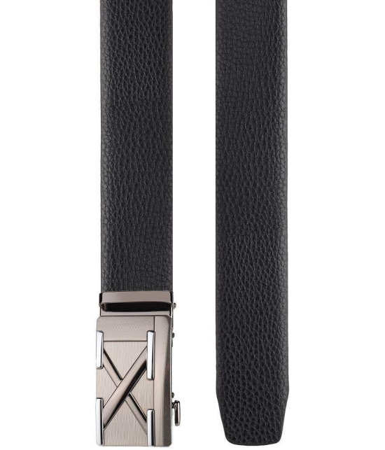 Zacharias - Black Leather Men's Casual Belt ( Pack of 1 ) - None