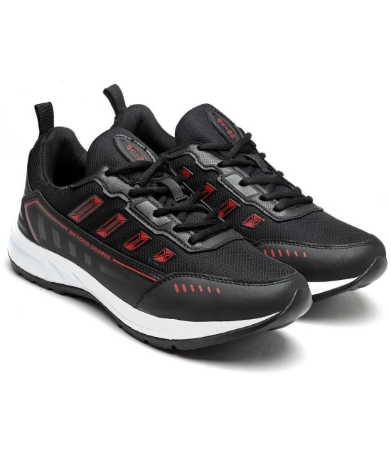 ASIAN PLATINUM-04 Black Mens Sports Running Shoes - None