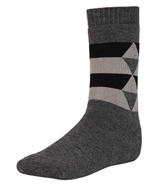 Creature - Woollen Mens Printed Multicolor Mid Length Socks ( Pack of 3 ) - Multicolor