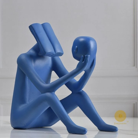 Self Refection Man Figurine-Blue