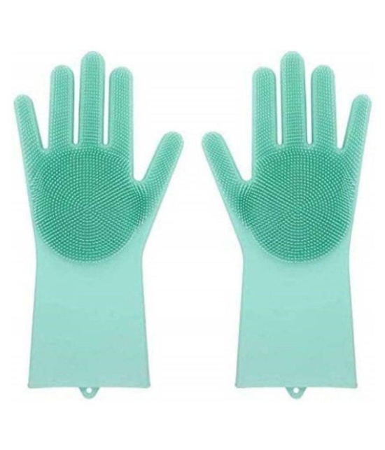 AJRO DEAL Washing Gloves Latex Latex Medium Cleaning Glove