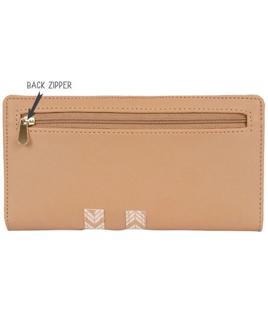 Baggit Faux Leather Beige Womens Bi Fold Wallet ( Pack of 1 ) - Beige