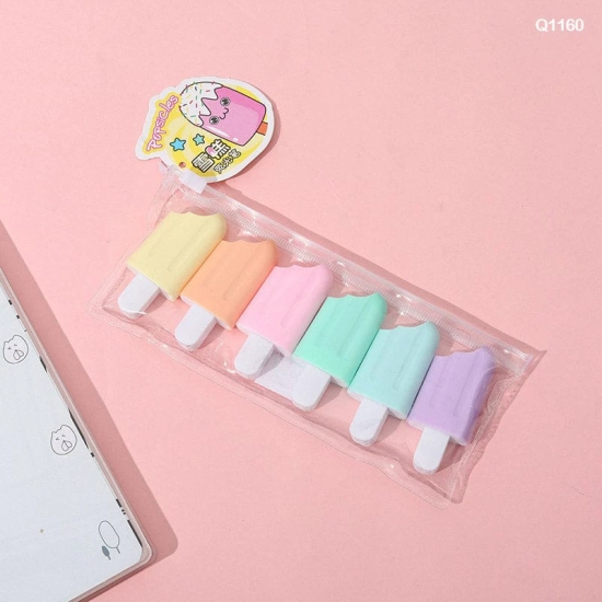 Q1160 Highlighter 6Pc Ice Candy  (Pack of 2)