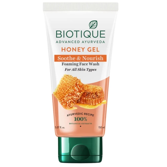 Biotique Honey Gel Soothe & Nourish Foaming Face Wash (150ml)-150ml