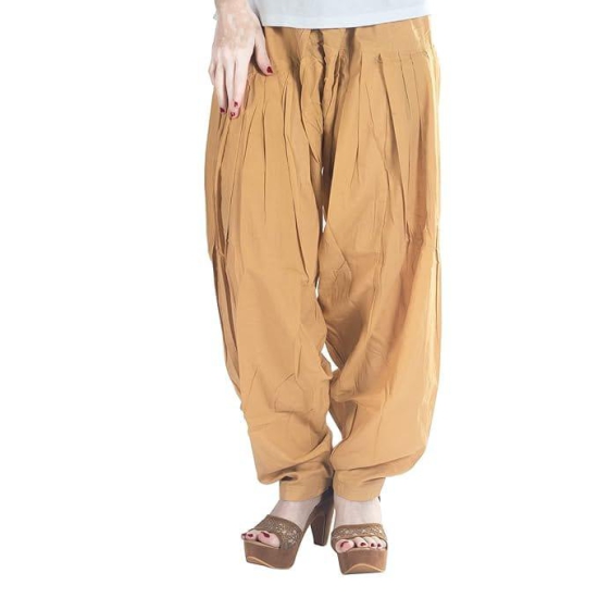 Women's Solid Cotton Punjabi Patiala Salwar