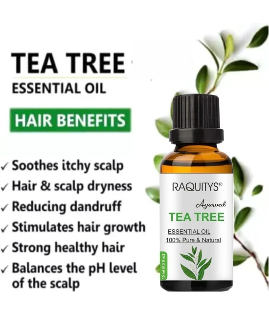 RAQUITYS Tea Tree Anti Dandruff Essential Oil 15 mL ( Pack of 1 )