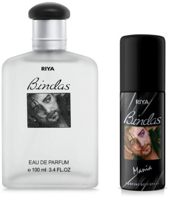 Riya Bindas Eau De Parfum (EDP) For Men 140 ( Pack of 2 )