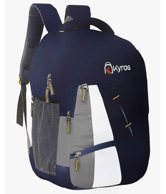 Kyros Blue Polyester Backpack ( 45 Ltrs ) - Blue