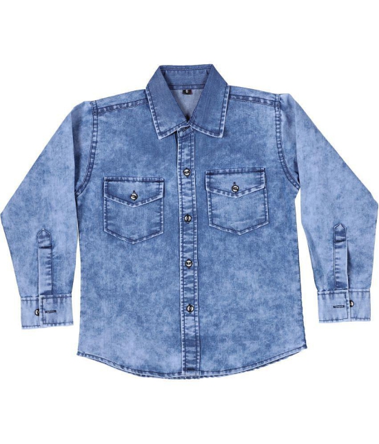 Kids Denim Full sleeves Shirt - None